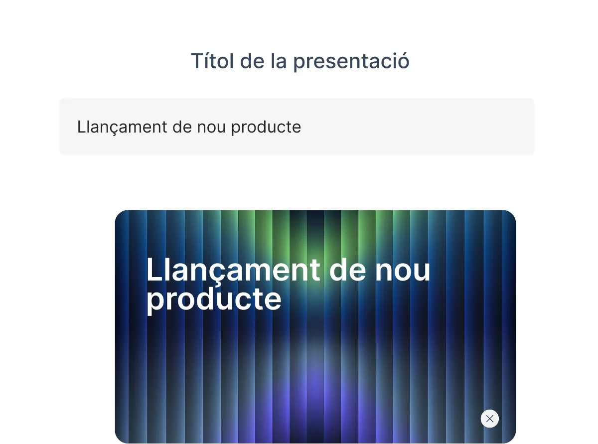 Environment for AI presentation generation