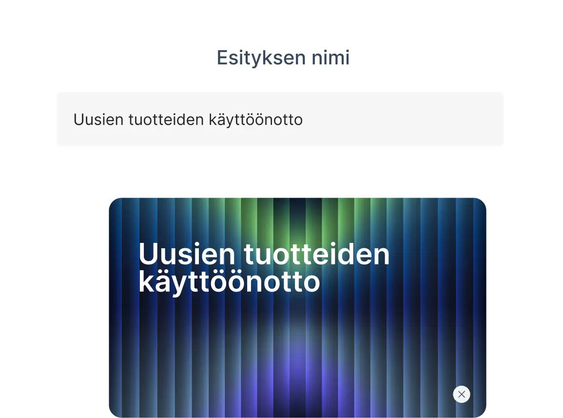 Environment for AI presentation generation