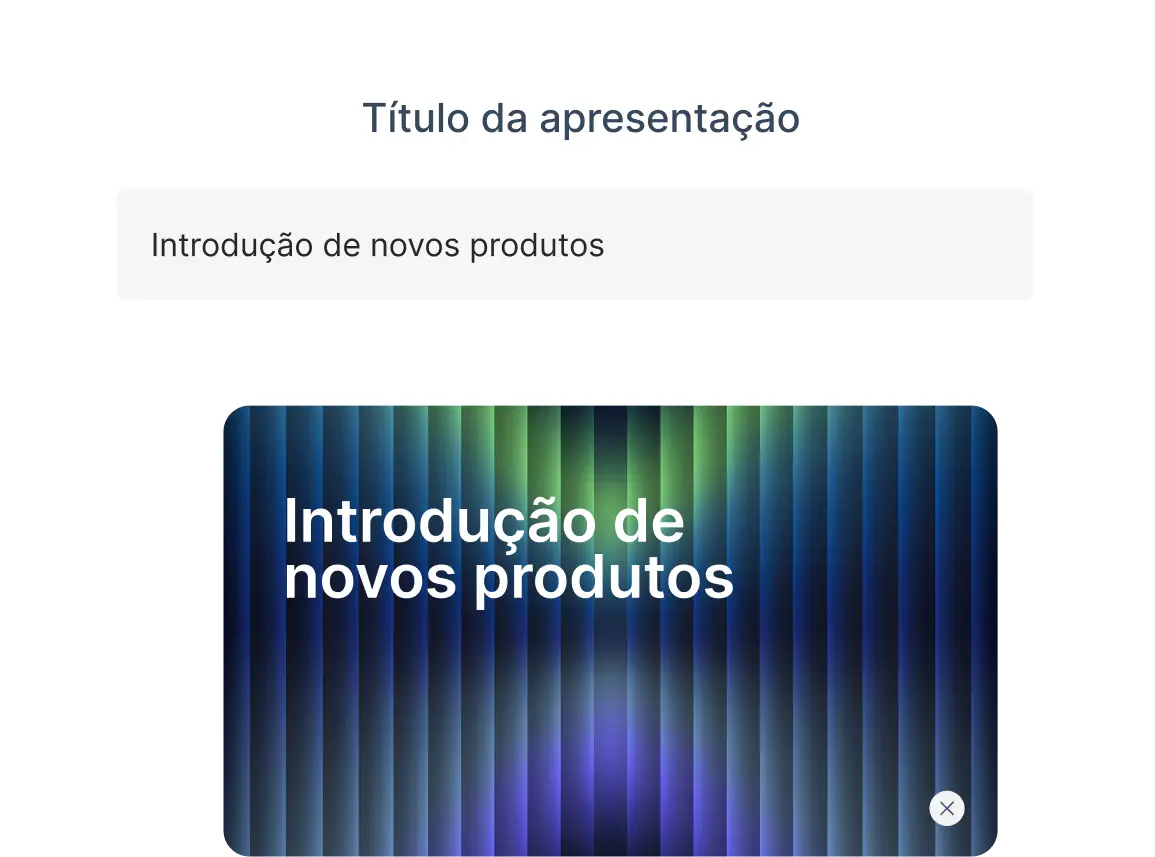 Environment for AI presentation generation