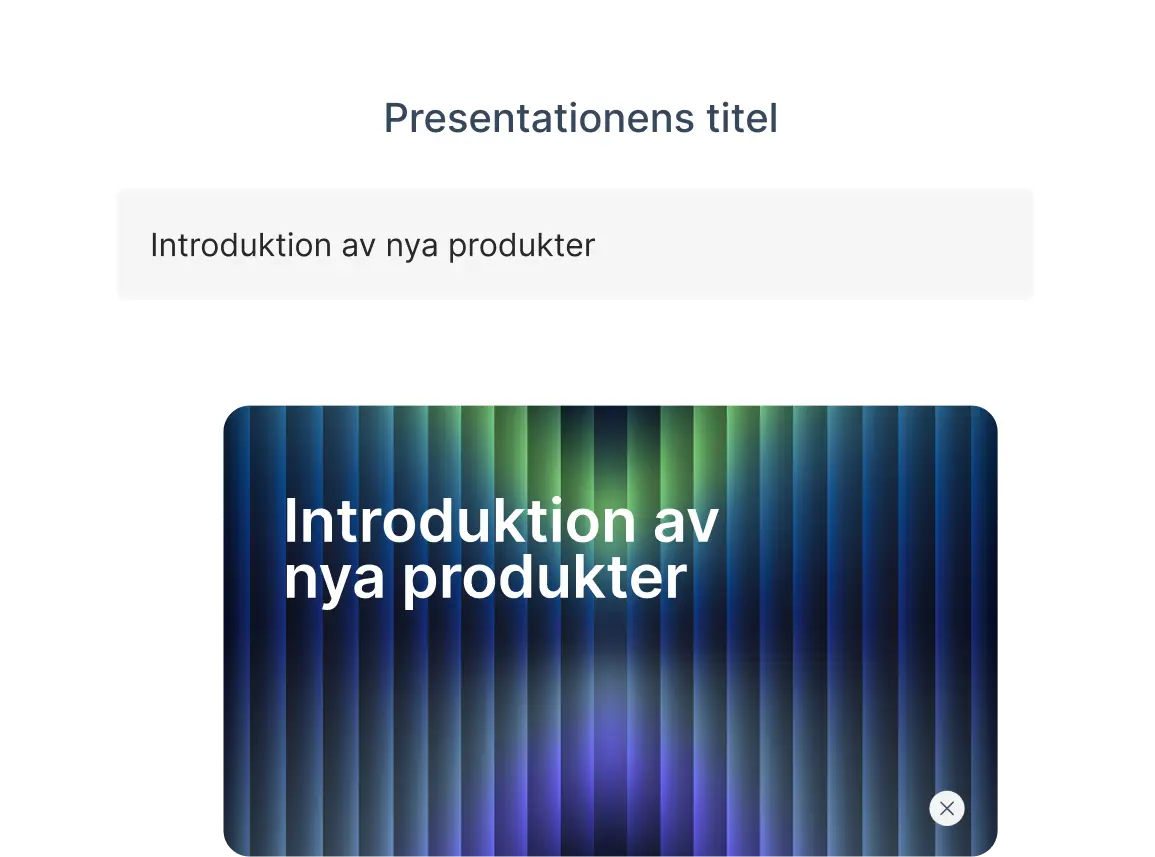 Environment for AI presentation generation